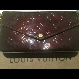 Louis Vuitton pochette felicie gm mv amarante